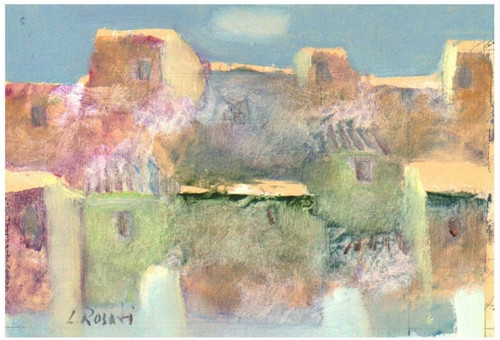 Paesaggio con case borgo - case,