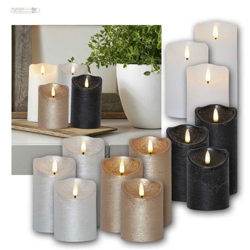 Candele led fiamma rustica - fiamma,