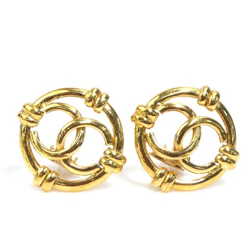 Orecchini clip con - logo, cc