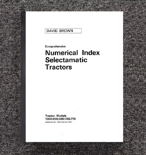 Manuale ricambi trattore