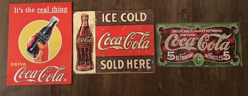 Insegne coca cola metallo - 3,