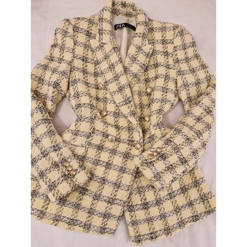 Blazer stile tweed - , giallo