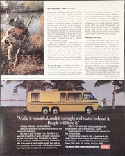 Pubblicità Stampa Camper GMC