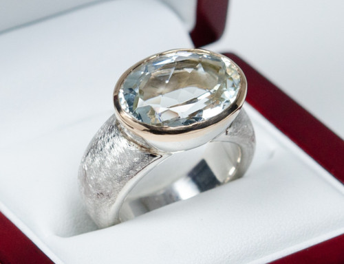 Anello designer argento - anello, in