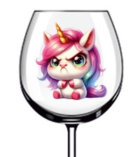 12 adesivi in vinile unicorno