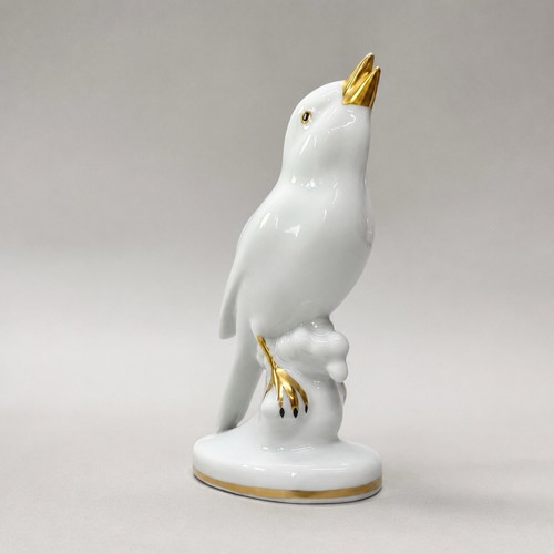 Statuina uccellino porcellana