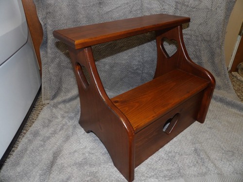 Sgabello vintage legno a - legno,
