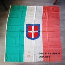 Bandiera  con stemma Sabauda