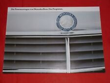 MERCEDES W123 C123 S123 W126 C126 R107 280 CE 500 SEL 500 SL SEC depliant 1981
