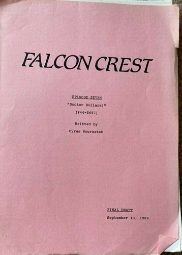 Crest falcons script - falcons, tv
