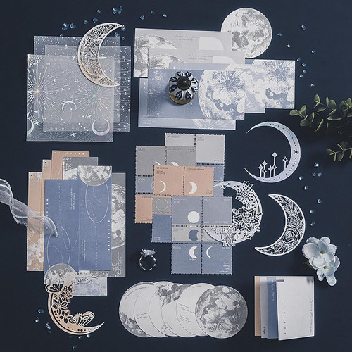 63pcs moon abbellimento - 63pcs,