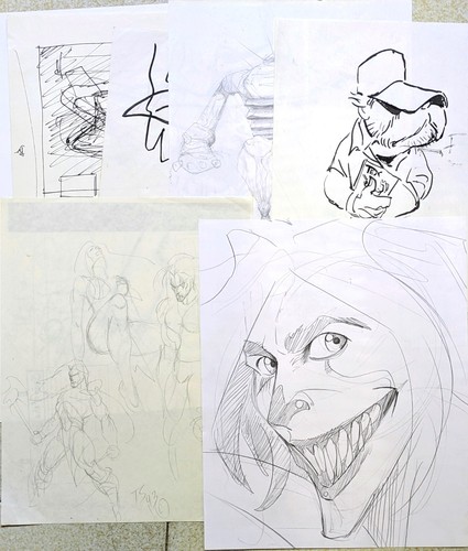 Lotto disegni originali - lotto,
