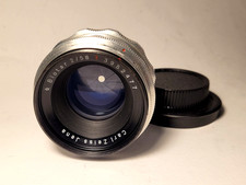 M42 CARL ZEISS JENA BIOTAR 1Q RED T 2/58 REVISIONATO COME NUOVO OTTIME CONDIZIONI 5,8