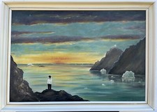 Paesaggio fiordo serale