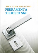 MANIGLIE PORTE LEGNO INTERNE CROMO SATINATO ROSETTA QUADRA SWAROVSKI SICMA KUB2