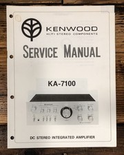 Kenwood KA-7100 Amplificatore Manuale di servizio *Originale*