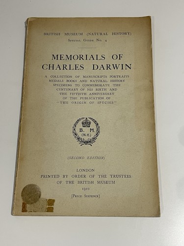Memorials charles darwin - of,