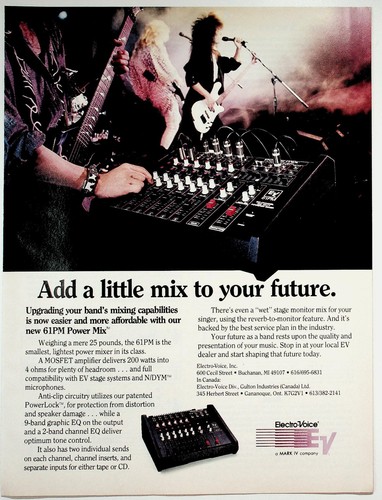 Electro voice 61pm power - electro-voice, mix