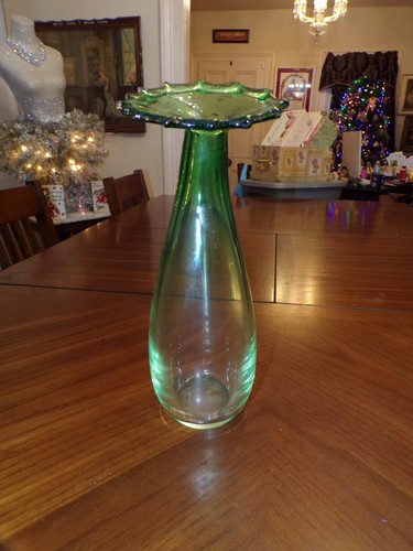 Vaso vintage vetro verde di - in,