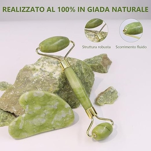 Rullo massaggiatore giada - di,