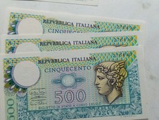 Banconote Da 500 Lire Mercurio