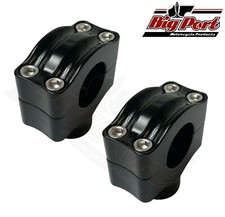 Morsetto basso montante moto nero 1" bobber chopper personalizzato Harley