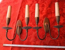 Coppia Applique Antiche 4 luci da restaurare