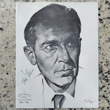 Orologio Paul Lukas FIRMATO Volpe Page anni 40 film attore sul Reno Bette Hitchcock