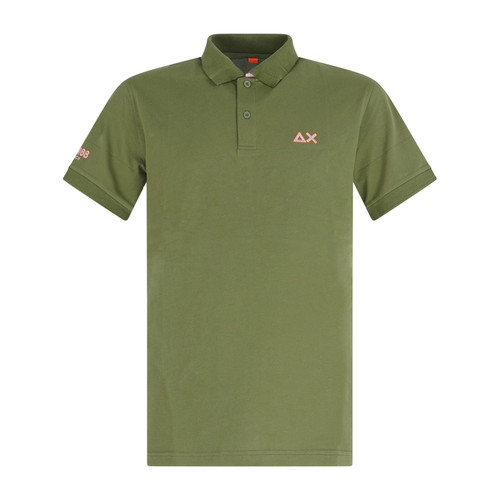 Sun68 polo verde manica - -,