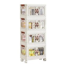 SCATOLA PORTAOGGETTI CONTENITORI SALVA SPAZIO QUATTRO STRATI PER ARREDO CASA