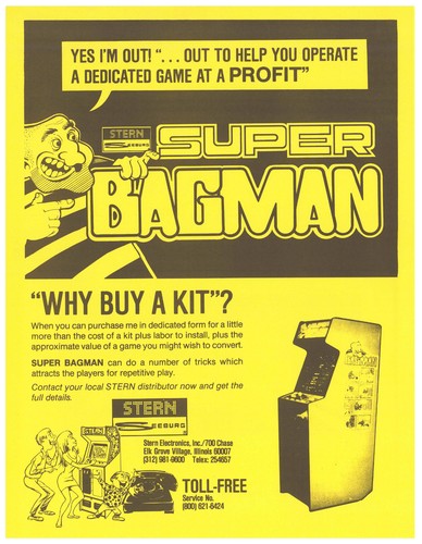 Super bagman video arcade - super,