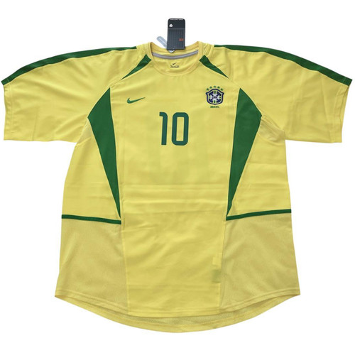 Maglia home nike brasile - brasile, 2002
