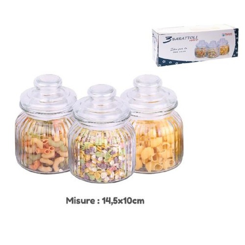 Set tris barattoli con - set,