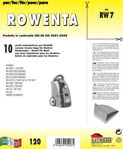 Confez sacchi rowenta - .10,