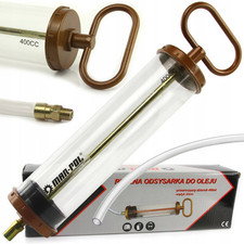 Siringa estrattore aspiratore manuale per olio Liquidi da 400 ml Ø60x340 mm