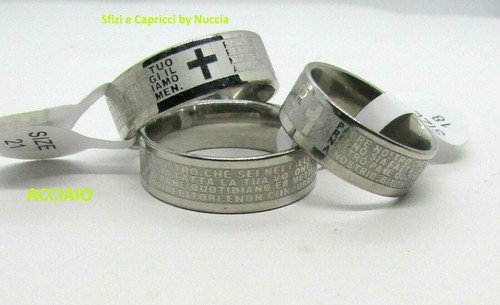 Anello padre nostro uomo - nostro, donna