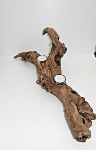 Portacandele radice teak - radice, in
