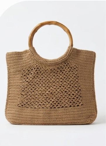 Borsa tote vintage tessuto