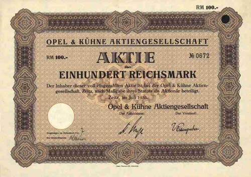 Opel kühne 1933 zeitz - opel, ag