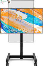 Porta TV con Ruote Per Schermi Plasma/LCD/LED 13-50 Pollici, Girevole Supporto T