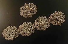 Bracciale+Spilla Stile Rinascimentale Araldico. Artigianato Fiorentino. Anni '20