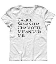 T-shirt donna CARRIE & SAMANTHA & CHARLOTTE & MIRANDA & ME