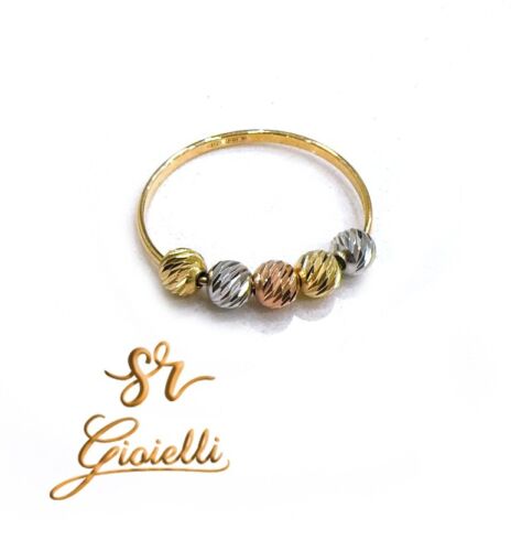 Anello con sfere diamantate - diamantate, in