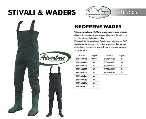 Waders neoprene adventure mis - adventure,
