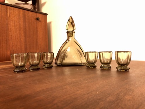 Set liquore boemia art deco - boemia,