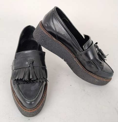 Mocassini nero 5 flat - mocassini,