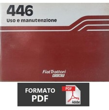 FIAT 446 - 446 DT Fiatagri Manuale uso manutenzione Libretto istruzioni trattore