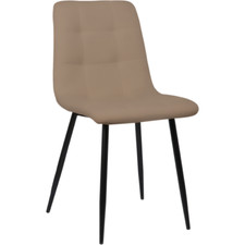 Sedia cucina tavolo pranzo soggiorno Com Tortora SET 4 Pezzi in ecopelle 