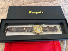 Orologio scheletro meccanico automatico uomo Rougois tono oro rosa nuovo sigillato
