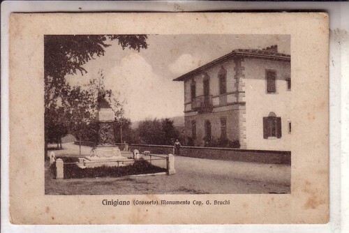 Cinigiano viaggiata 1920 - fp,